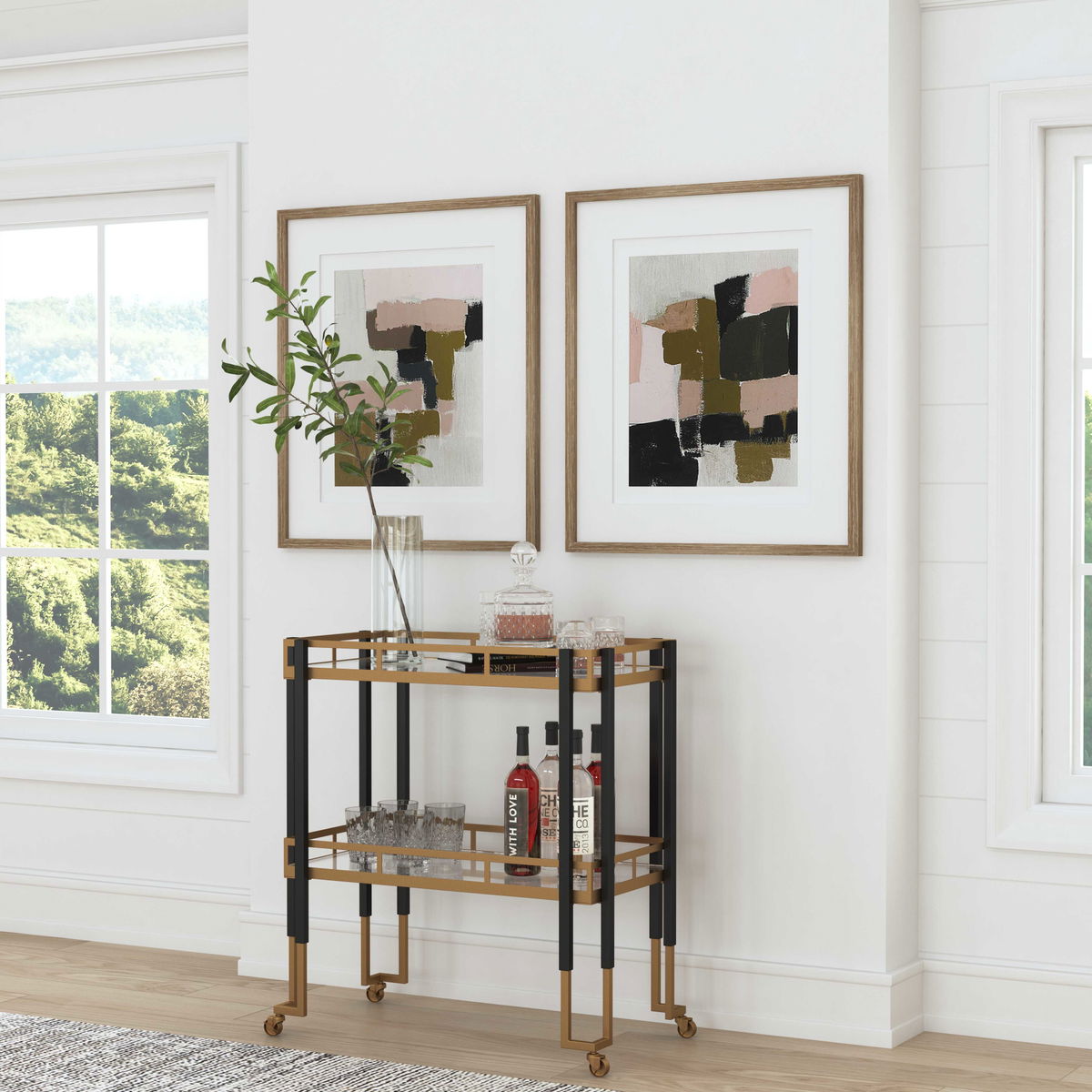 COLOR BLOCK FRAMED PRINTS, S/2, Painting by Uttermost, 26.5" width x 30.5" height x 1" depth View 8