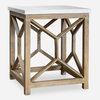 Catali Stone End Table, Side & End Table by Uttermost, 22" width x 26" height x 22" depth thumbnail 1