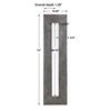 Bannon Tall Metallic Mirror, by Uttermost, 1'6.88" width x 6'1" height x 1.25" depth thumbnail 3
