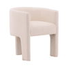 Olimpia Dining Chair Cream, by Dovetail, 24" width x 28" height x 22.75" depth thumbnail 1