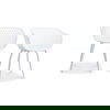 Piazza Outdoor Chair White - Set Of Two, by Moe's Home, 1'11.5" width x 2'7.5" height x 1'10.5" depth thumbnail 1