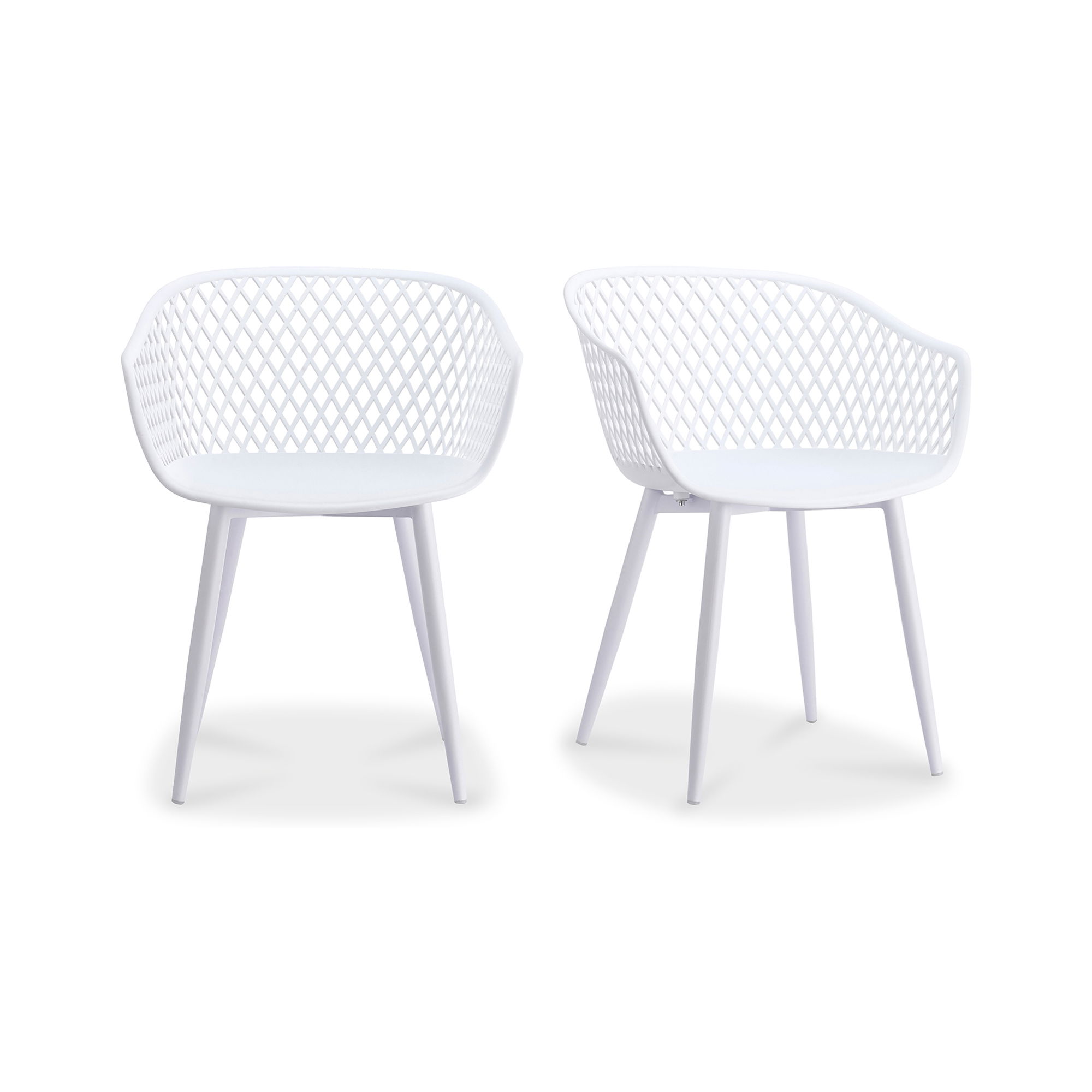 Piazza Outdoor Chair White - Set Of Two large image 
