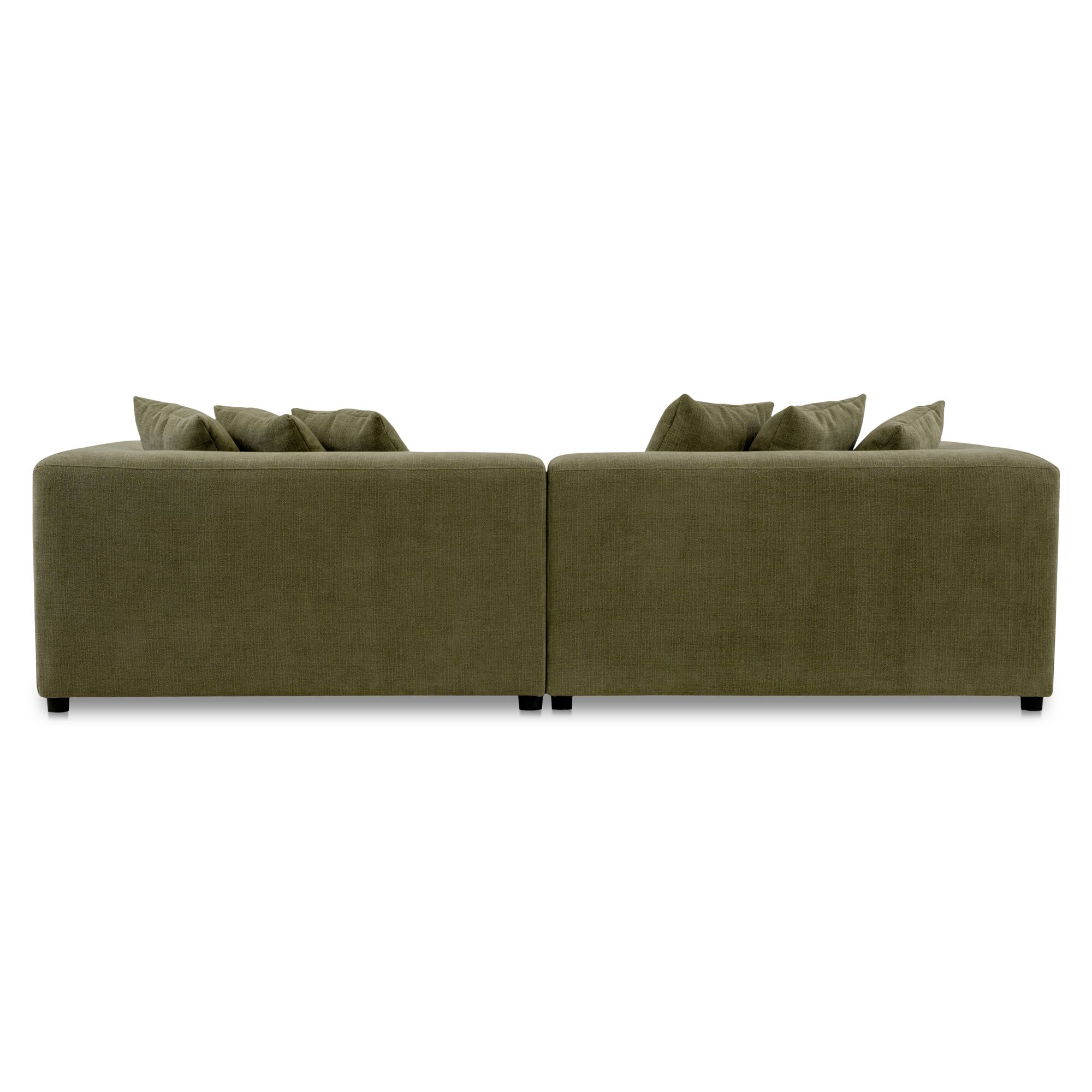 Davie Sofa Olive, Sofas & Sectional by Moe's Home, 104" width x 30.7" height x 43.3" depth View 5