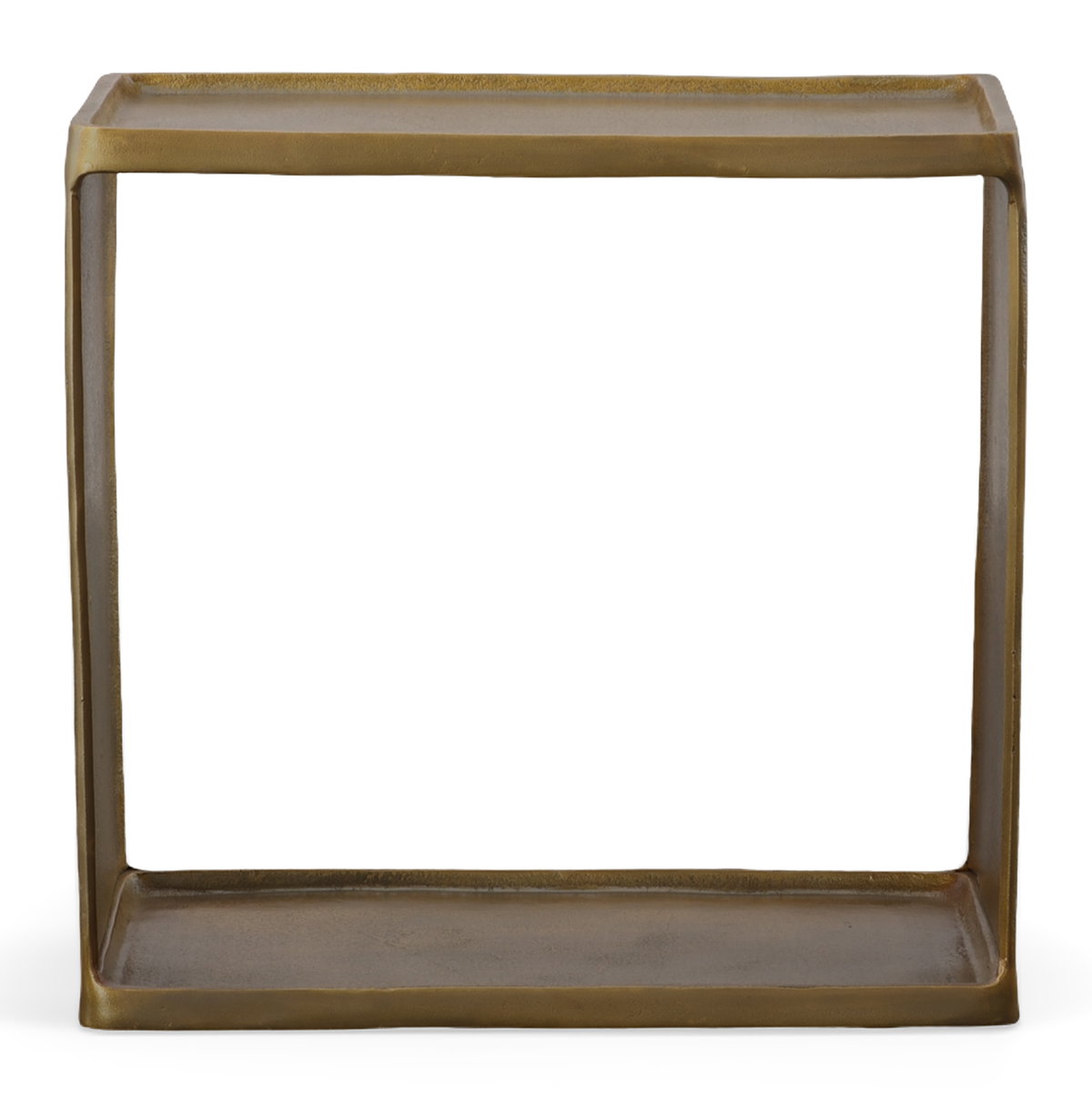 Derwent Antique Brass Side Table, Side & End Table by Uttermost, 20" width x 19" height x 12" depth View 1