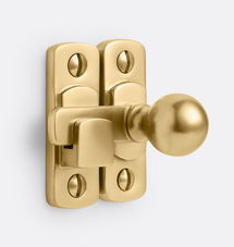 Online Designer Bathroom Quincy Small Traditional Cabinet Latch - Aged Brass