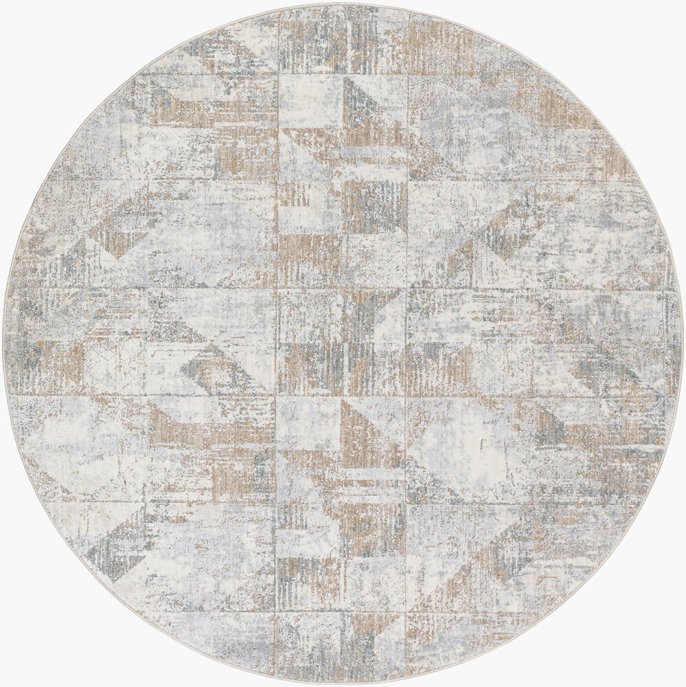 Brunswick Machine Woven Rug, by Surya, 5'2.99" length x 5'2.99" width