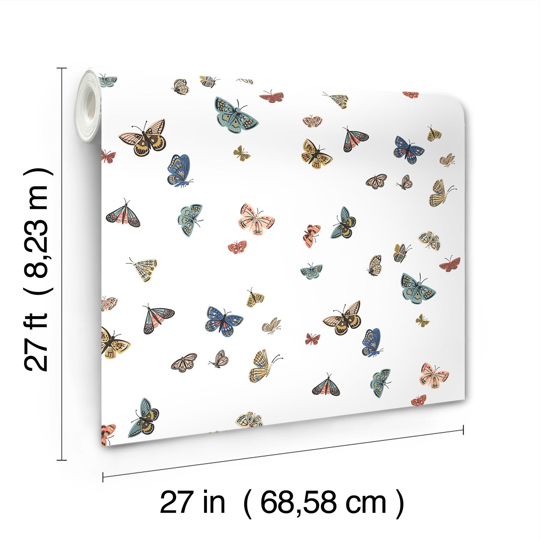 Butterfly House White Wallpaper Butterfly House White Wallpaper large image