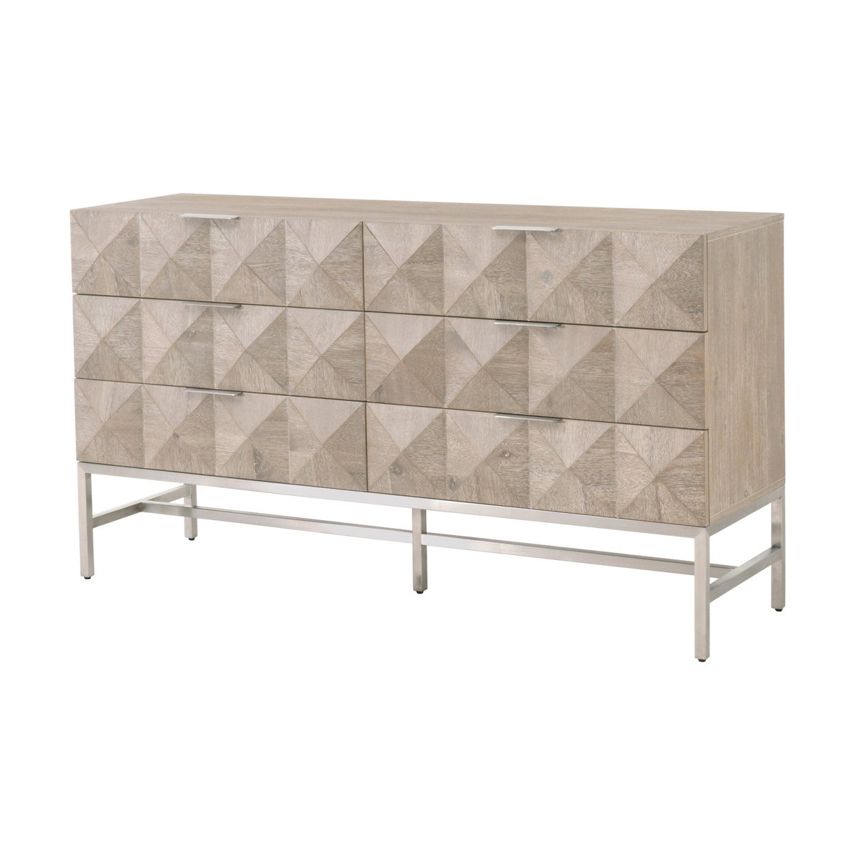 Atlas 6-Drawer Double Dresser, by Essentials for Living, 63" width x 35.5" height x 19" depth View 3