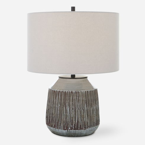 Neolithic Blue-Gray Table Lamp