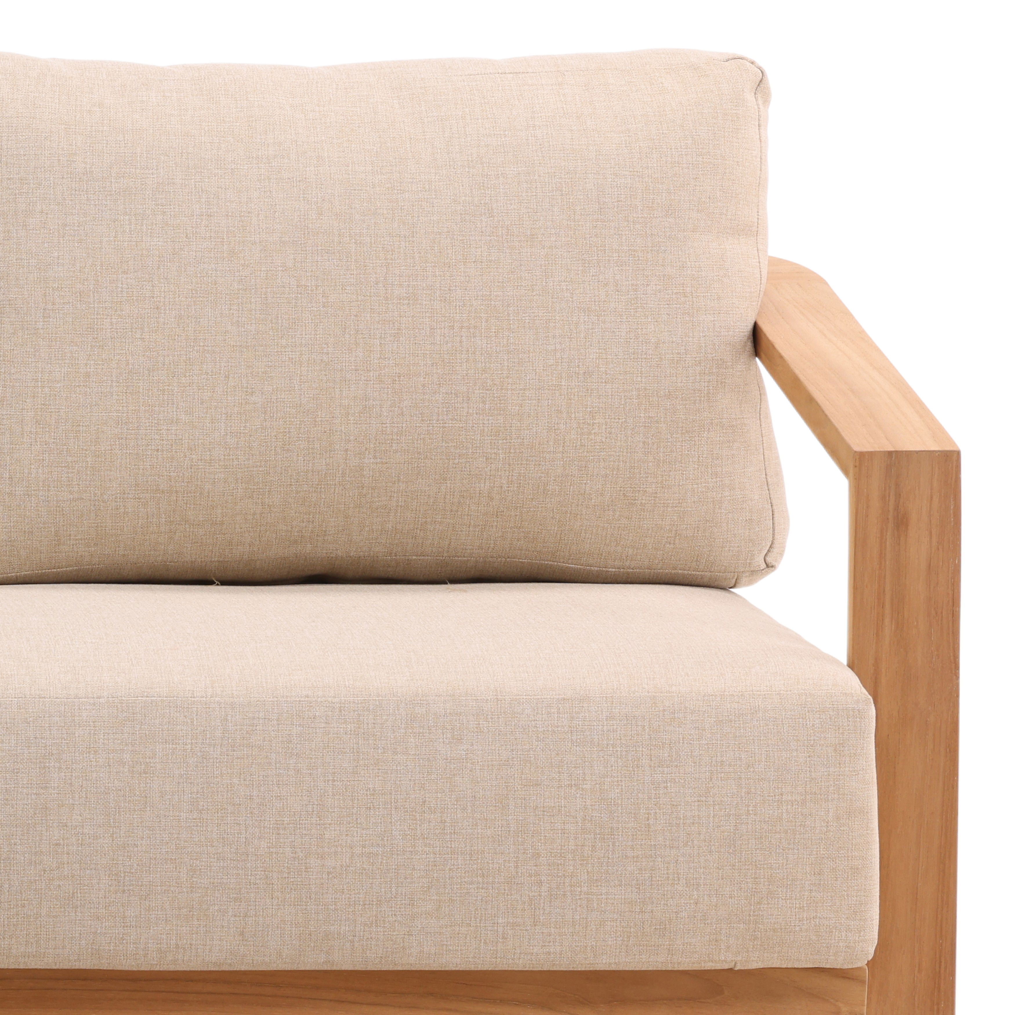 Redford Outdoor Sofa Sand, Sofas & Sectional by Dovetail, 85.03" width x 25.59" height x 33.85" depth View 7