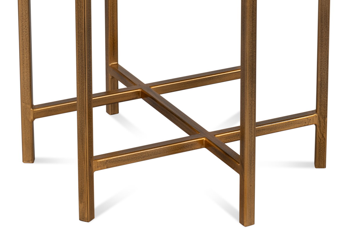 Spence Side Table  Quiet Shade, by Sarreid, 1'4" length x 1'4" width x 1'9" height View 6