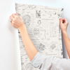 Marvels Heroes Schematics Cream Wallpaper thumbnail 5