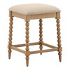 Marcellina Counter Stool Beige, Counter & Bar Stool by Dovetail, 18.5" width x 25.75" height x 18.5" depth thumbnail 1