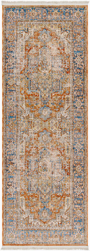Chicago Machine Woven Rug, by Surya, 8'0.06" length x 2'9.86" width