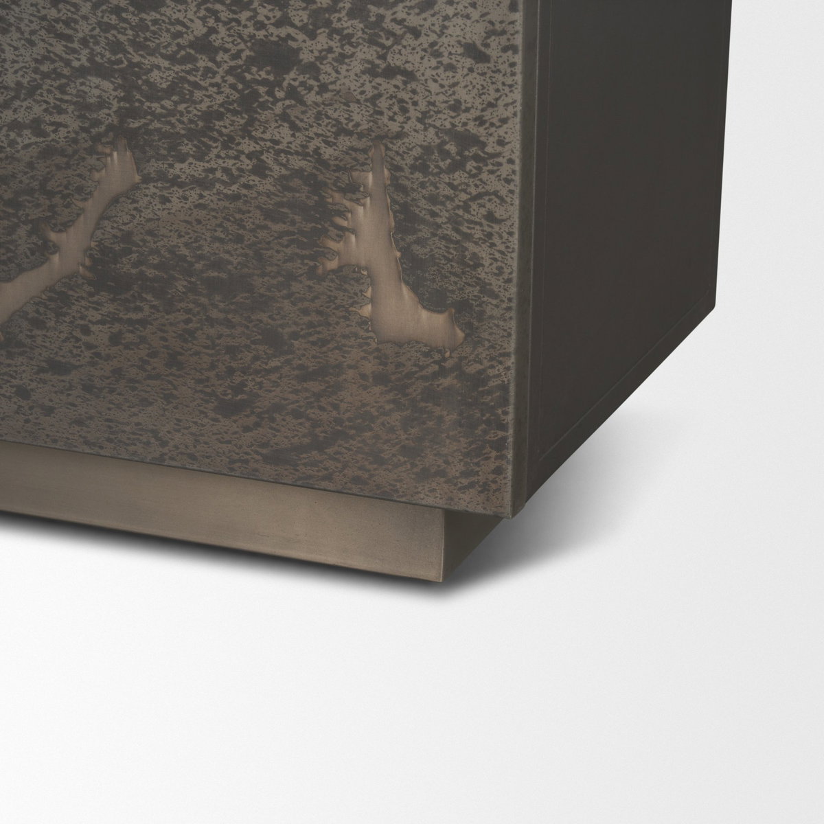 Roxdale Acid Washed Iron Metal Accent Cabinet, Cabinets & Chest by Mercana, 41" length x 18" width x 29.5" height View 11