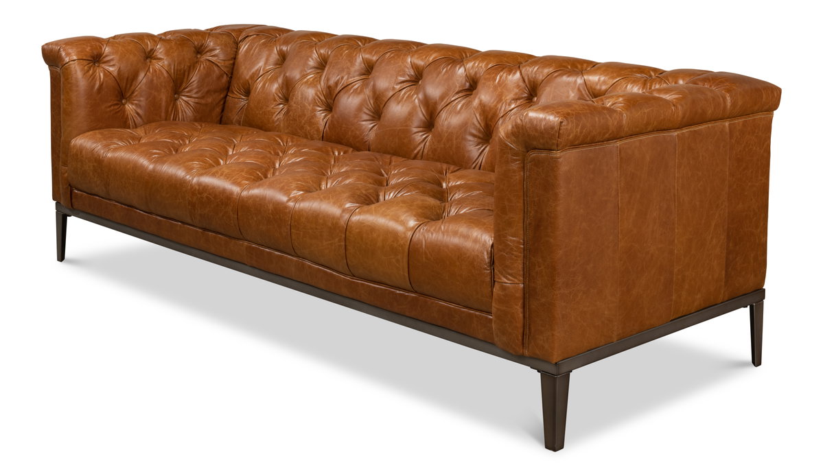 Cube Sofa, by Sarreid, 2'11" length x 7'4" width x 2'5" height View 11