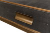 Gideon Shagreen Sq.Coffee Table Ant.Grey, by Sarreid, 4' length x 4' width x 1'5" height thumbnail 5