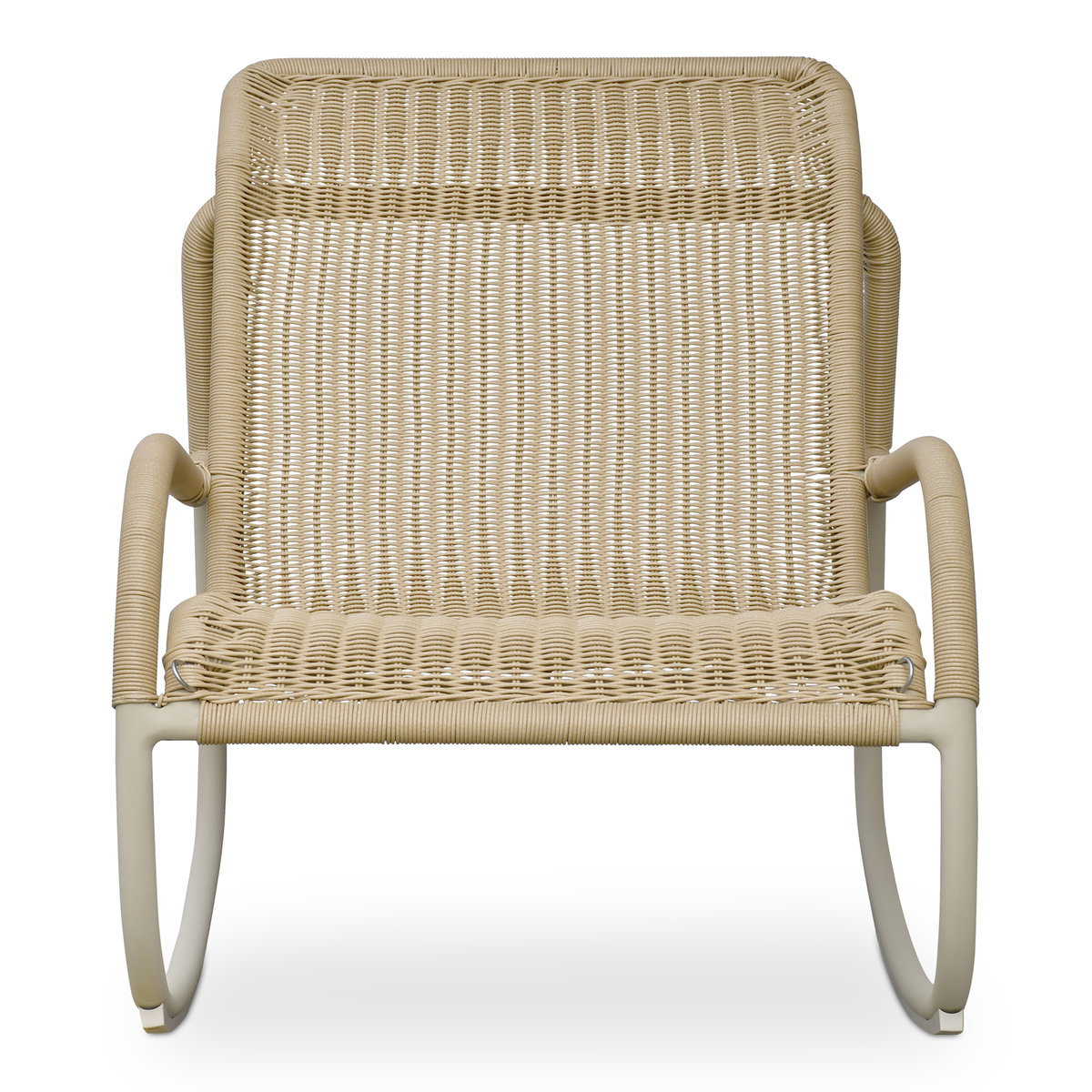 Lyra Outdoor Rocking Chair Beige, Outdoor Chair by Moe's Home, 2'2.77" width x 2'10" height x 3'2" depth View 5