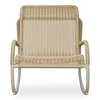 Lyra Outdoor Rocking Chair Beige, Outdoor Chair by Moe's Home, 2'2.77" width x 2'10" height x 3'2" depth thumbnail 5