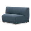 Fraser Wedge Slipper Chair Deep Blue, Accent Chair by Moe's Home, 62.5" width x 31.5" height x 34.3" depth thumbnail 2