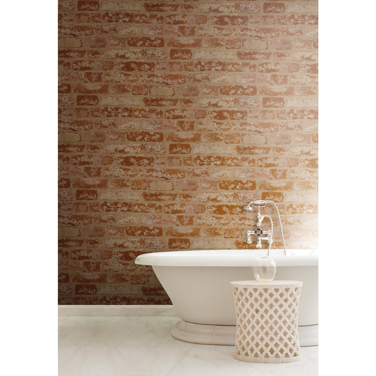 Up the Wall Red & Taupe Wallpaper, by York Wall, 33' length x 1'8.5" width x 0.02" depth View 4