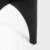 Sobi Textured Matte Black Round Metal Accent Table, Side & End Table by Mercana, 18" length x 18" width x 21.5" height thumbnail 9