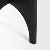 Sobi Textured Matte Black Round Metal Accent Table thumbnail 8