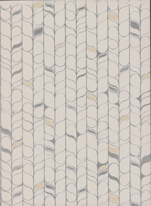 Perfect Petals Off White & Silver Wallpaper