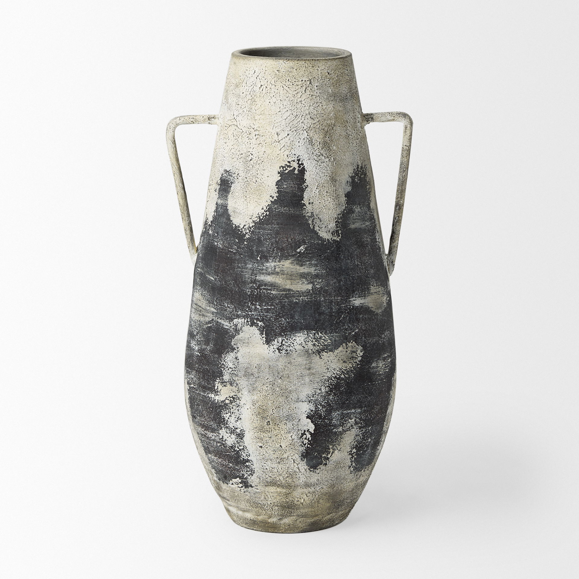 Boscia 28.9H Double Ear Floor Vase, by Mercana, 13.98" length x 12.6" width x 28.94" height View 3