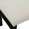 Diverge White Shearling Small Bench, Benche by Uttermost, 22.75" width x 18.75" height x 15.12" depth thumbnail 7