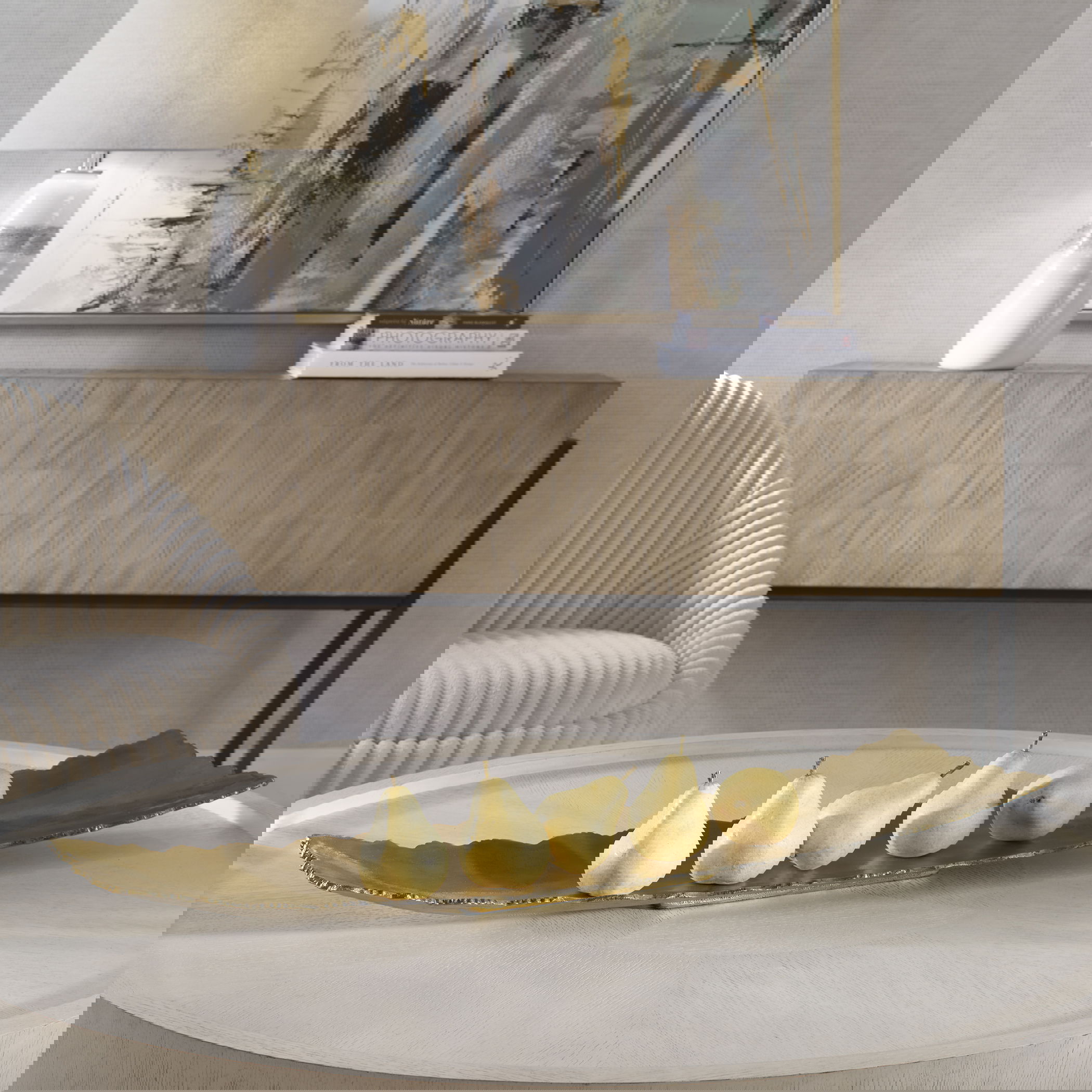 Camilla Gold Tray, Decorative by Uttermost, 36" width x 3" height x 9" depth View 2