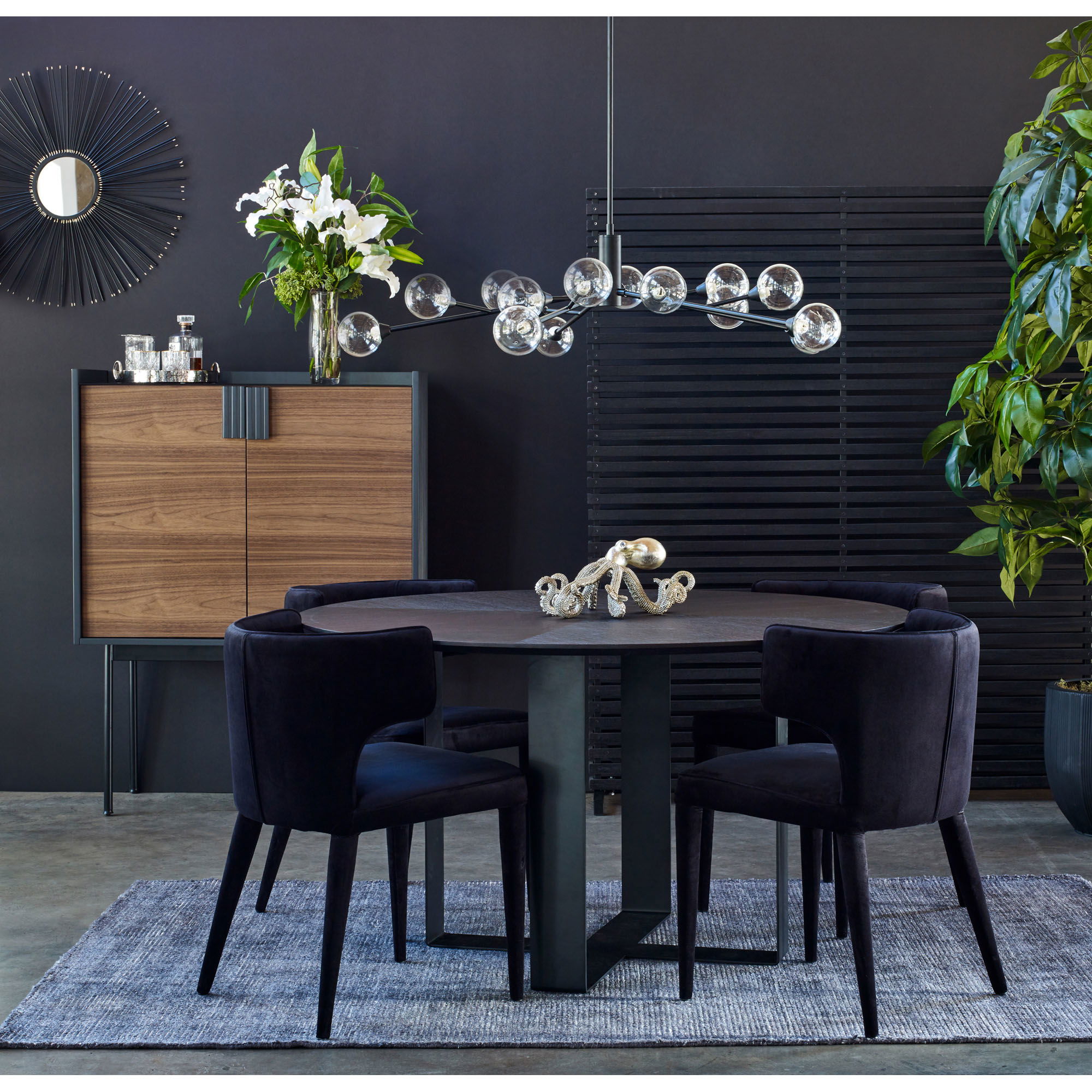 Jennaya Dining Chair Black large image 