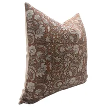 Online Designer Combined Living/Dining Block Print Throw Pillow Cover,Inch Thick Linen Outdoor Cushion Cover_KDN-BR-TL