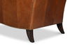 Gaston Distilled Leather Chair, Brown, Seating by Sarreid, 45659" length x 40" width x 38" height thumbnail 8