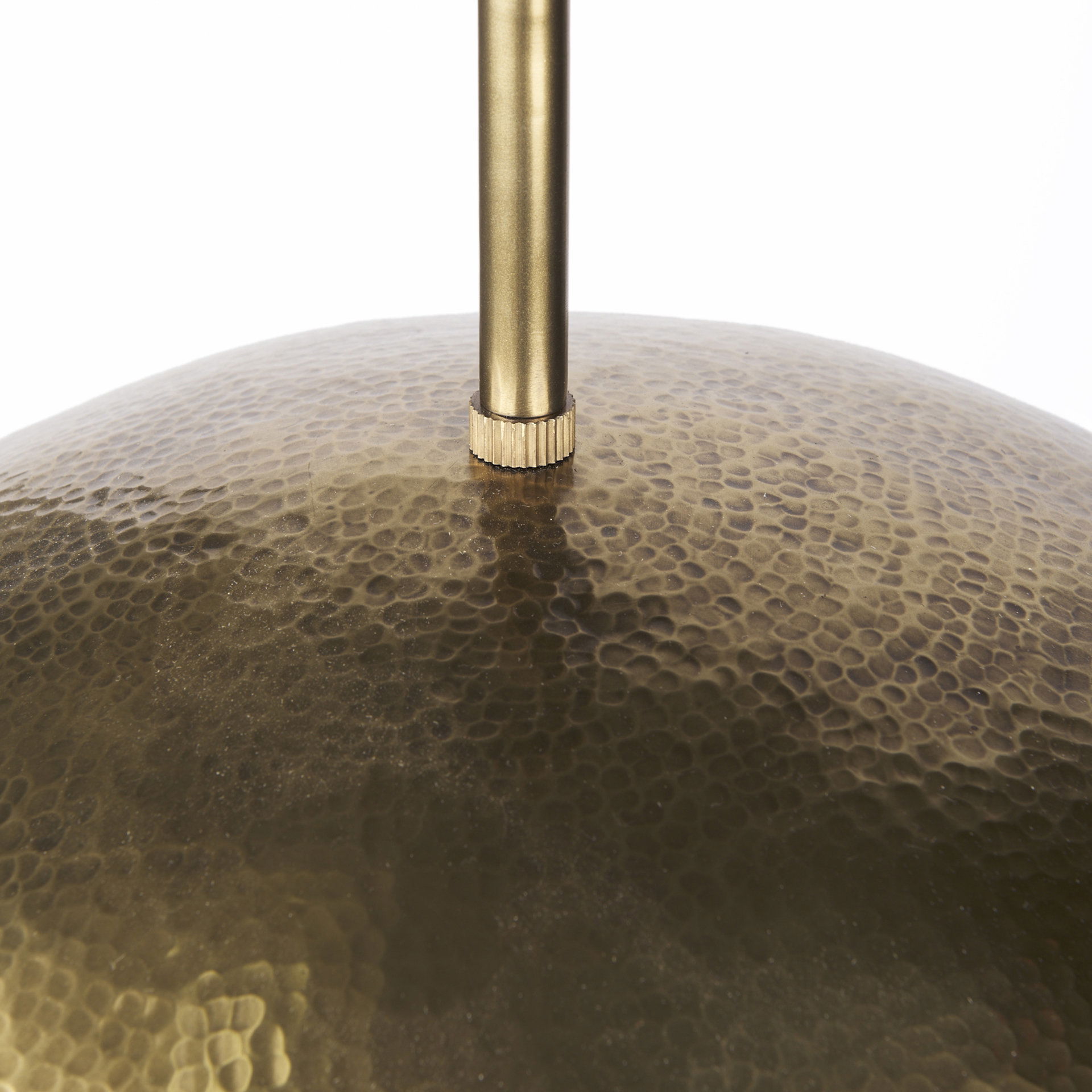 Garnet 13L x 13W Gold Hammered Metal Pendant Light large image 
