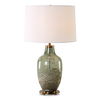 Chianti Olive Glass Table Lamp, by Uttermost, 16" width x 27.5" height x 16" depth thumbnail 1