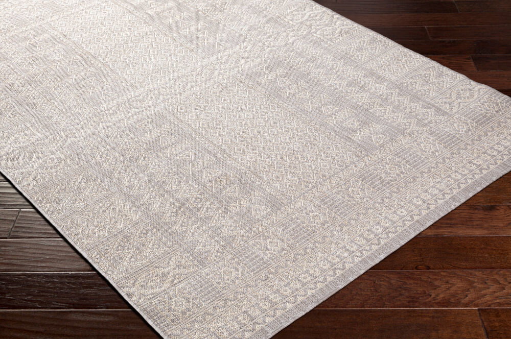 Malibu Machine Woven Rug, by Surya, 1'3.75" length x 1'3.75" width