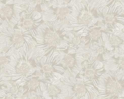 Anemoni White Wallpaper
