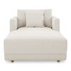 Bryn Chaise Oyster, Chaise Lounges & Daybed by Moe's Home, 39.5" width x 31.5" height x 77" depth thumbnail 1