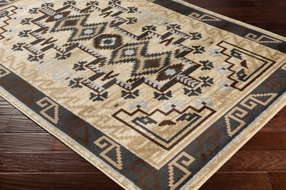 Paramount Machine Woven Rug, by Surya, 1'5.72" length x 1'5.72" width