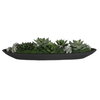 Verde Succulent Centerpiece In Bowl, Artificial Plants & Flower by Uttermost, 29" width x 6" height x 8" depth thumbnail 6