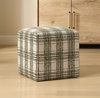 Joie Ireland Plaid Ottoman, Furniture by Uttermost, 18" width x 18" height x 18" depth thumbnail 2
