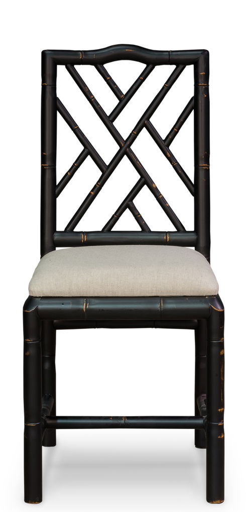 Brighton Bamboo Side Chair,Black