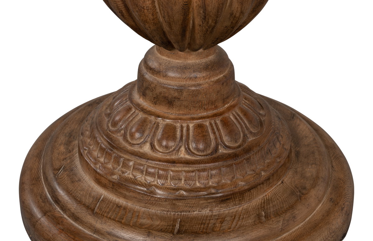 Renaissance Pedestal Dining Table 40top, by Sarreid, 3'4" length x 3'4" width x 2'6" height View 8