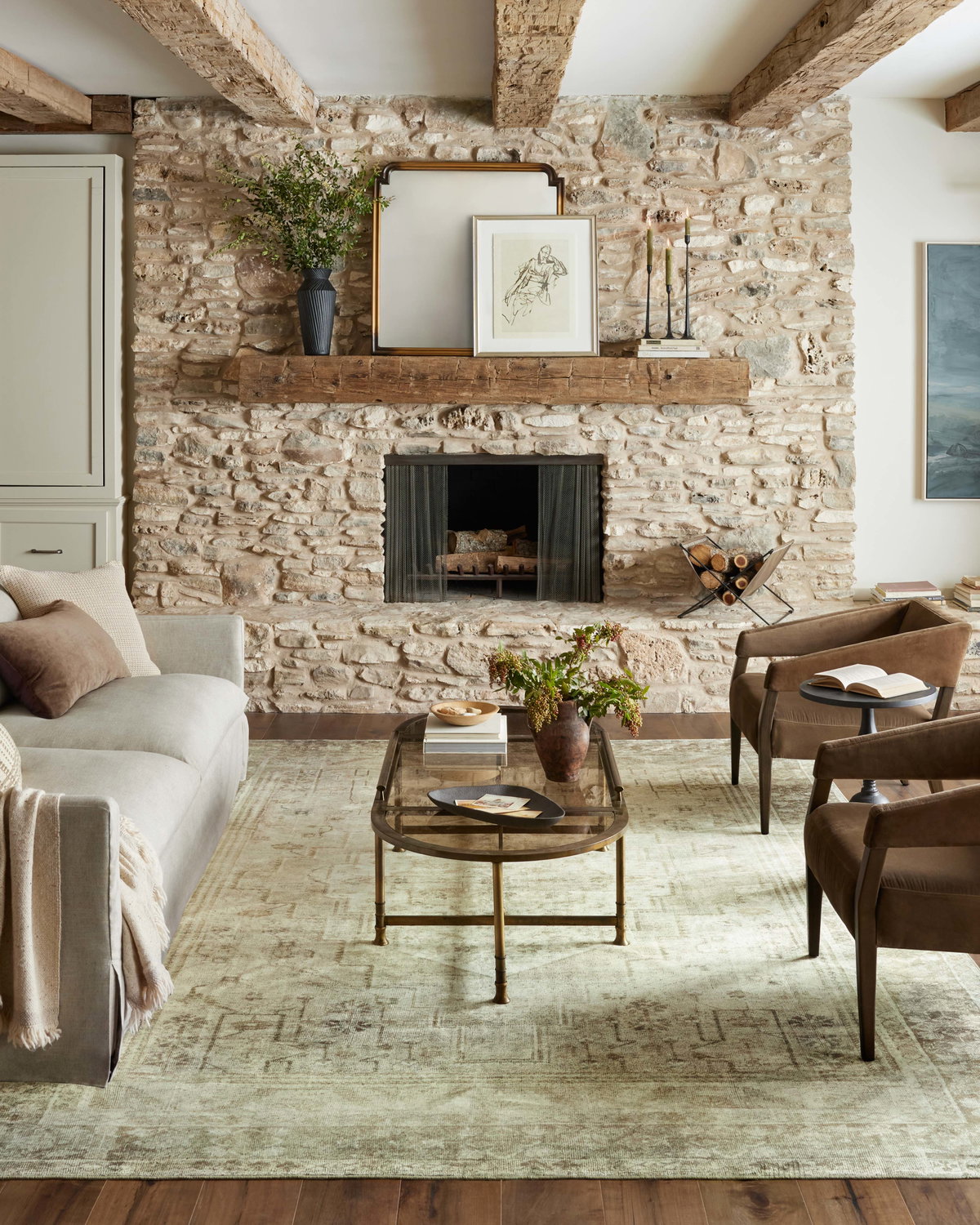 Magnolia Home by Joanna Gaines x Loloi Banks Rug, 5' length x 7'6" width View 2