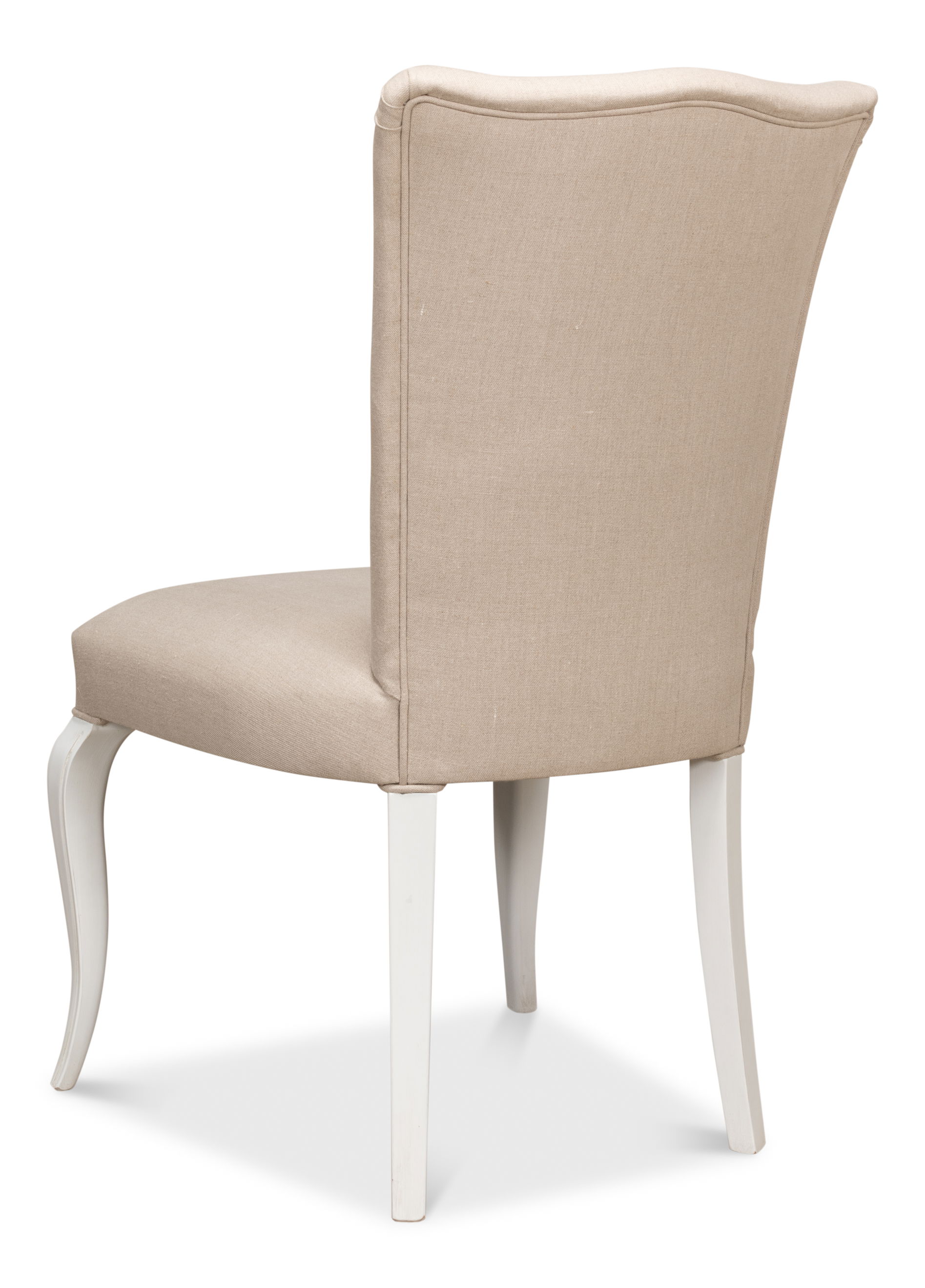 Sidechair, Cortina White W/ Linen Flax large image 