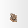 Reinir Red-Brown Marble Chain Link Decorative Object, by Mercana, 14" length x 4" width x 0.94" height thumbnail 7