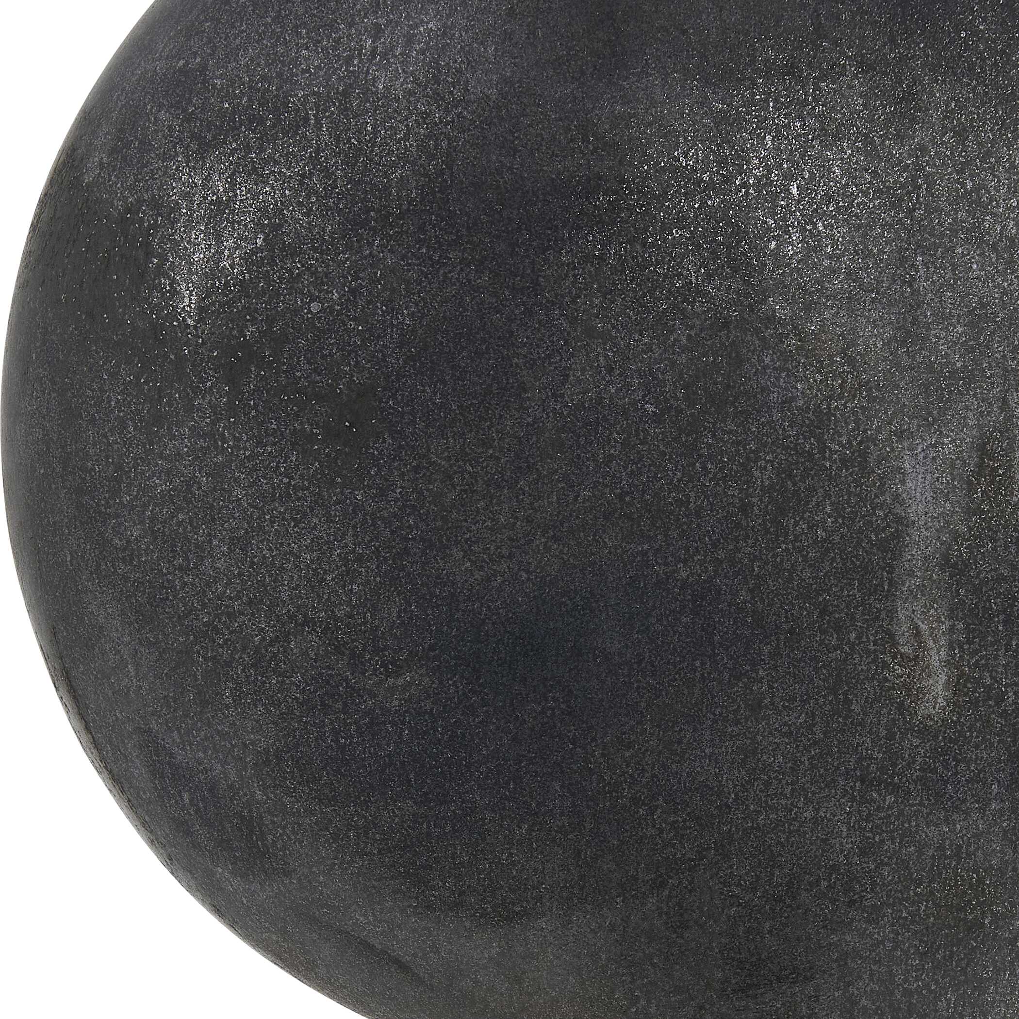 Charcoal Bloom Indoor-Outdoor Vases Set/3, Decorative by Uttermost, 7.5" width x 11" height x 7.5" depth View 4