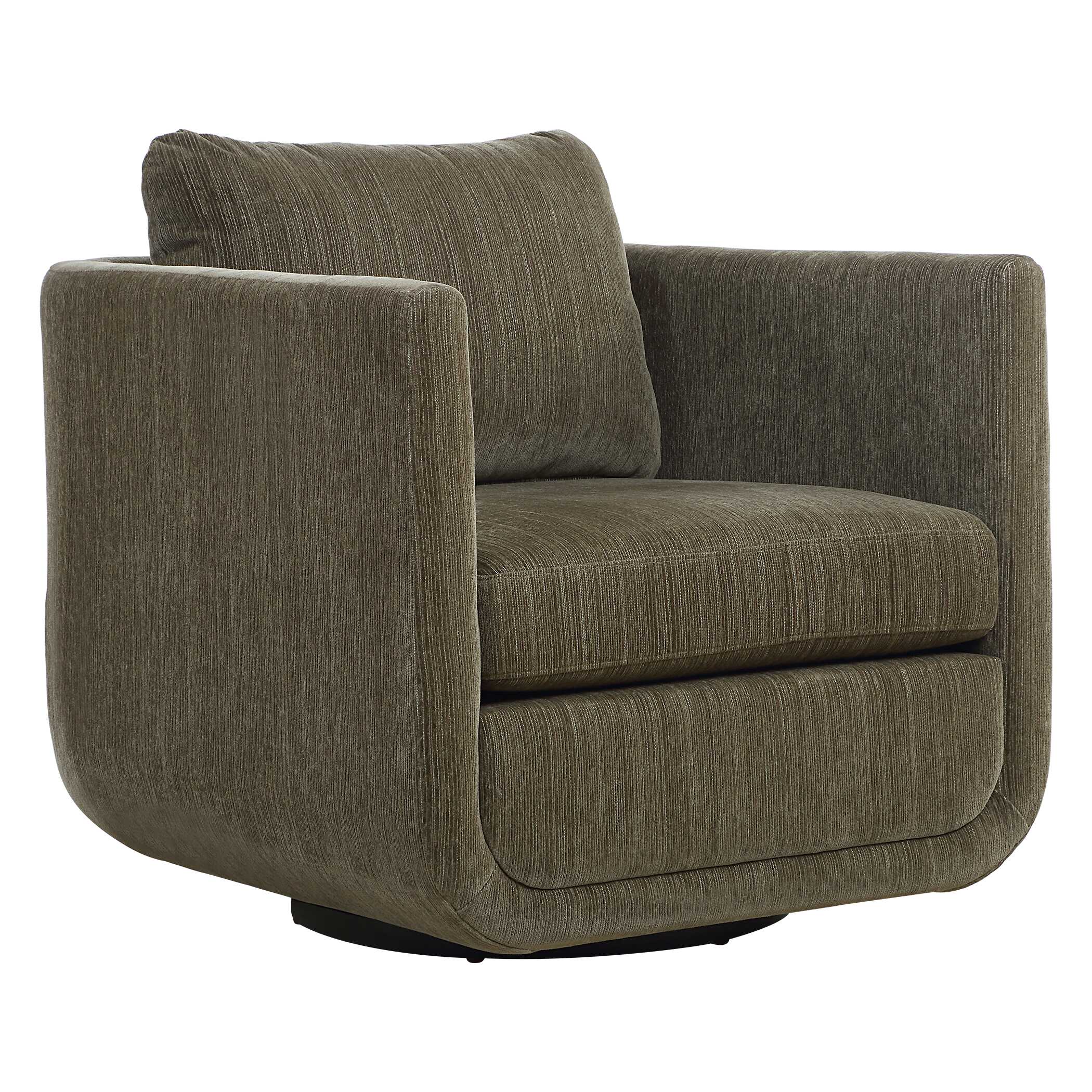 Abound Herb Swivel Chair, Furniture by Uttermost, 29.5" width x 26.5" height x 32" depth View 5
