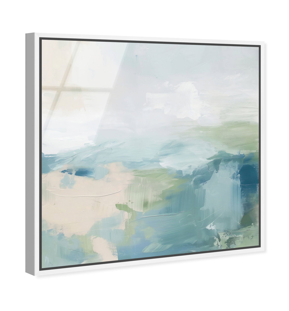 Turquoise Echoes I (No Embellishment), Art by Oliver Gal,  30x30 View 2